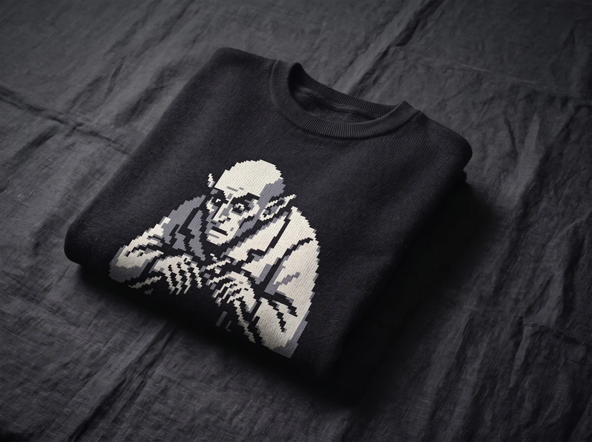 Knitferatu Kvlt — laid flat