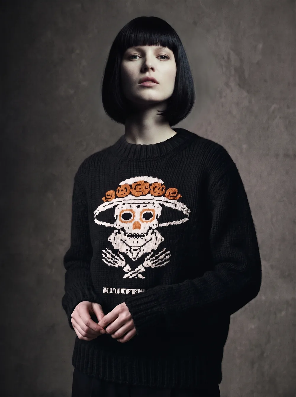 La Catrina worn, from the Knitferatu campaign