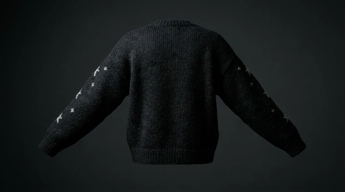 Moon Phases Cardigan — back view