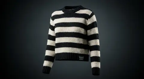 Mourning Stripes — Bold black and bone stripes. The icon. You know exactly who wears this.